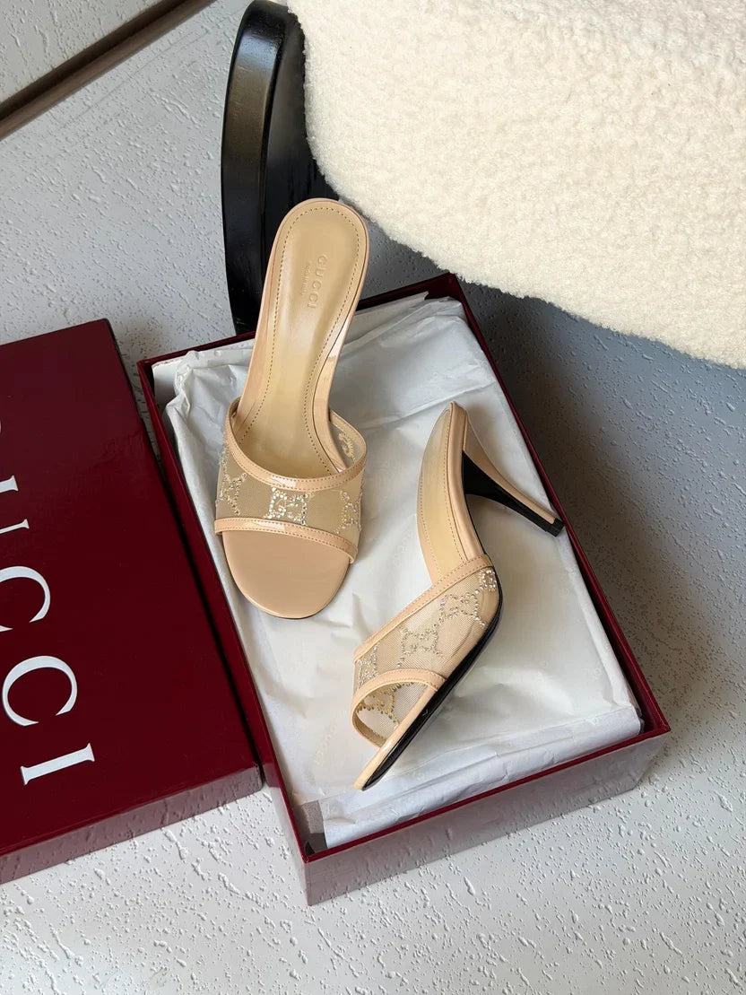 Gucci GG crystal sandals