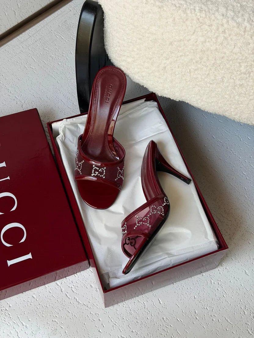 Gucci GG crystal sandals