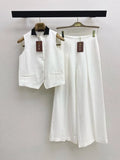 Loro Piana White Linen two-piece Set