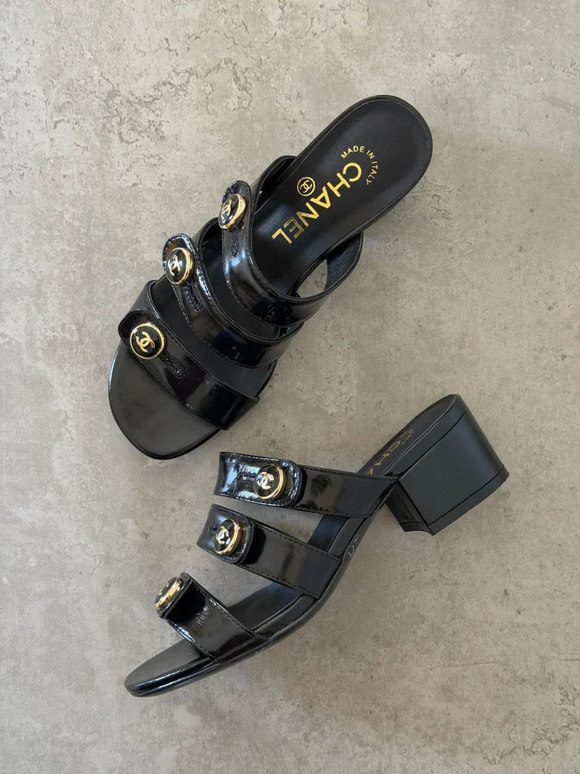 Chanel Lambskin Mules