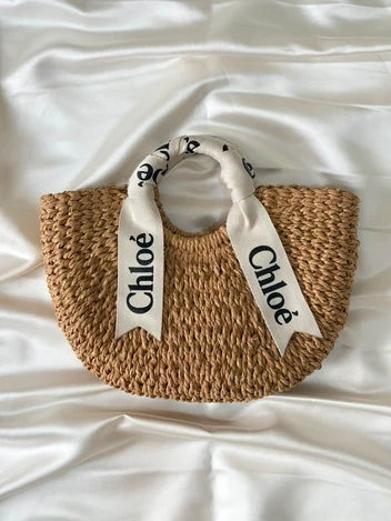 Chloé Woven Straw Basket Bag