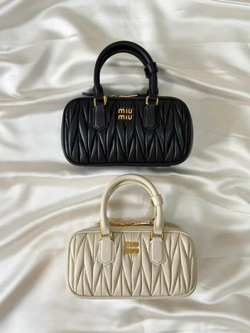 Miu Miu Arcadie Matelassé Nappa Leather Mini-Bag