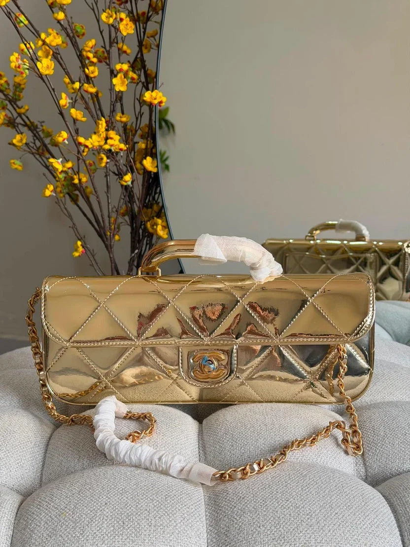 Chanel Classic Long Flap Bag with Top Handle