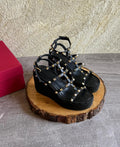 Valentino Garavani Rockstud Ankle Strap Wedge Sandal