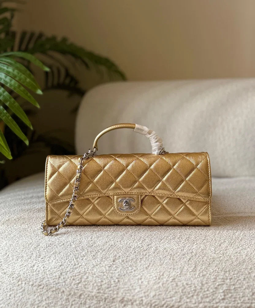 Chanel Top Handle East-West Flap Bag