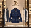 Louis Vuitton Monogram Accent Raw Denim Safari Jacket