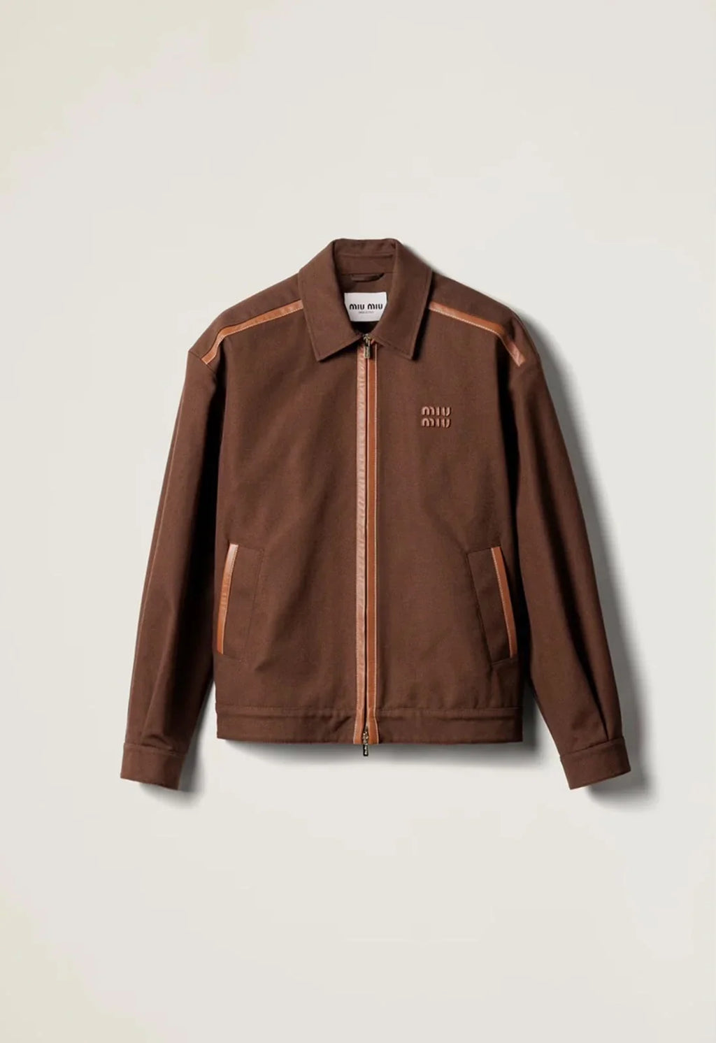 Miu Miu Jacquard Canvas Blouson Jacket