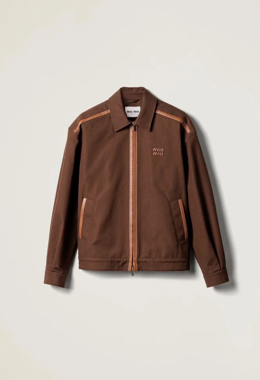 Miu Miu Jacquard Canvas Blouson Jacket