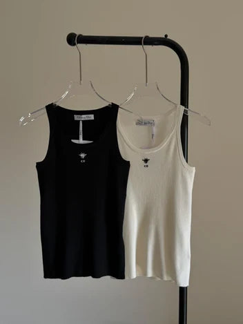 Dior Ribbed Cotton Jersey Tank Top