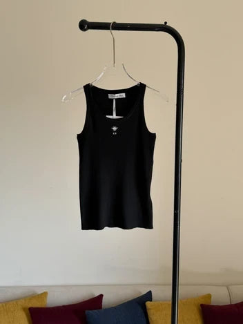 Dior Ribbed Cotton Jersey Tank Top