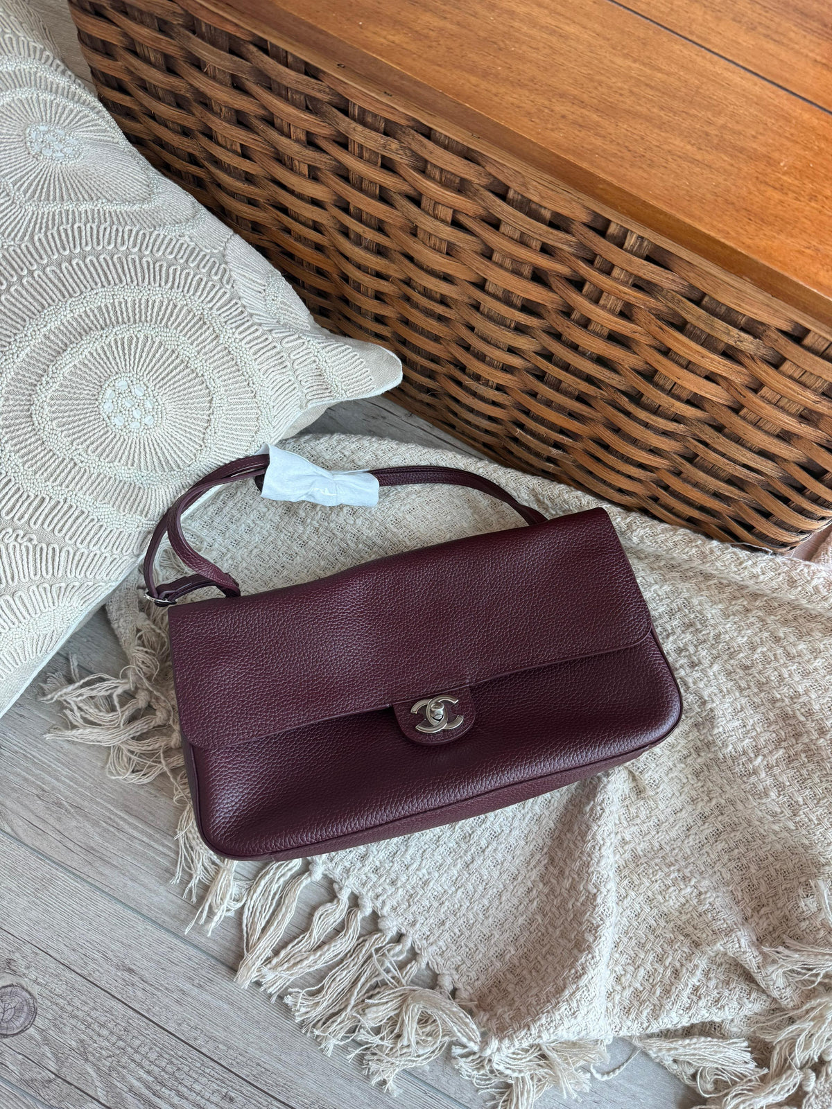 Chanel Vintage Caviar Leather Flap Shoulder Bag