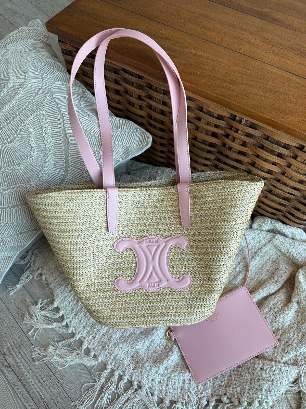 Celine Teen Triomphe Panier Basket Bag