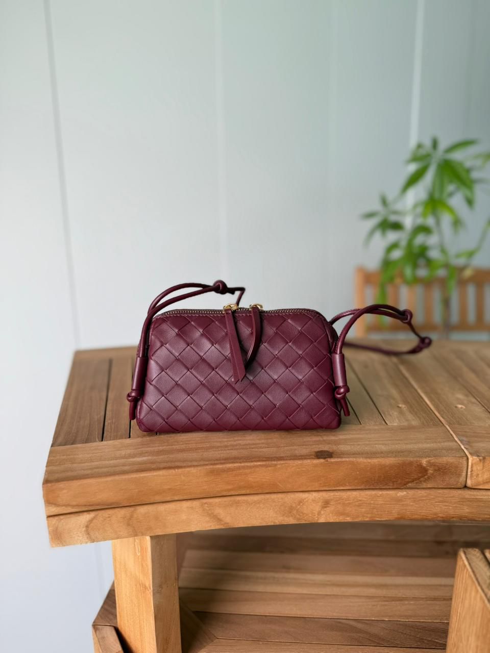 Bottega Veneta Intrecciato Leather Camera Bag