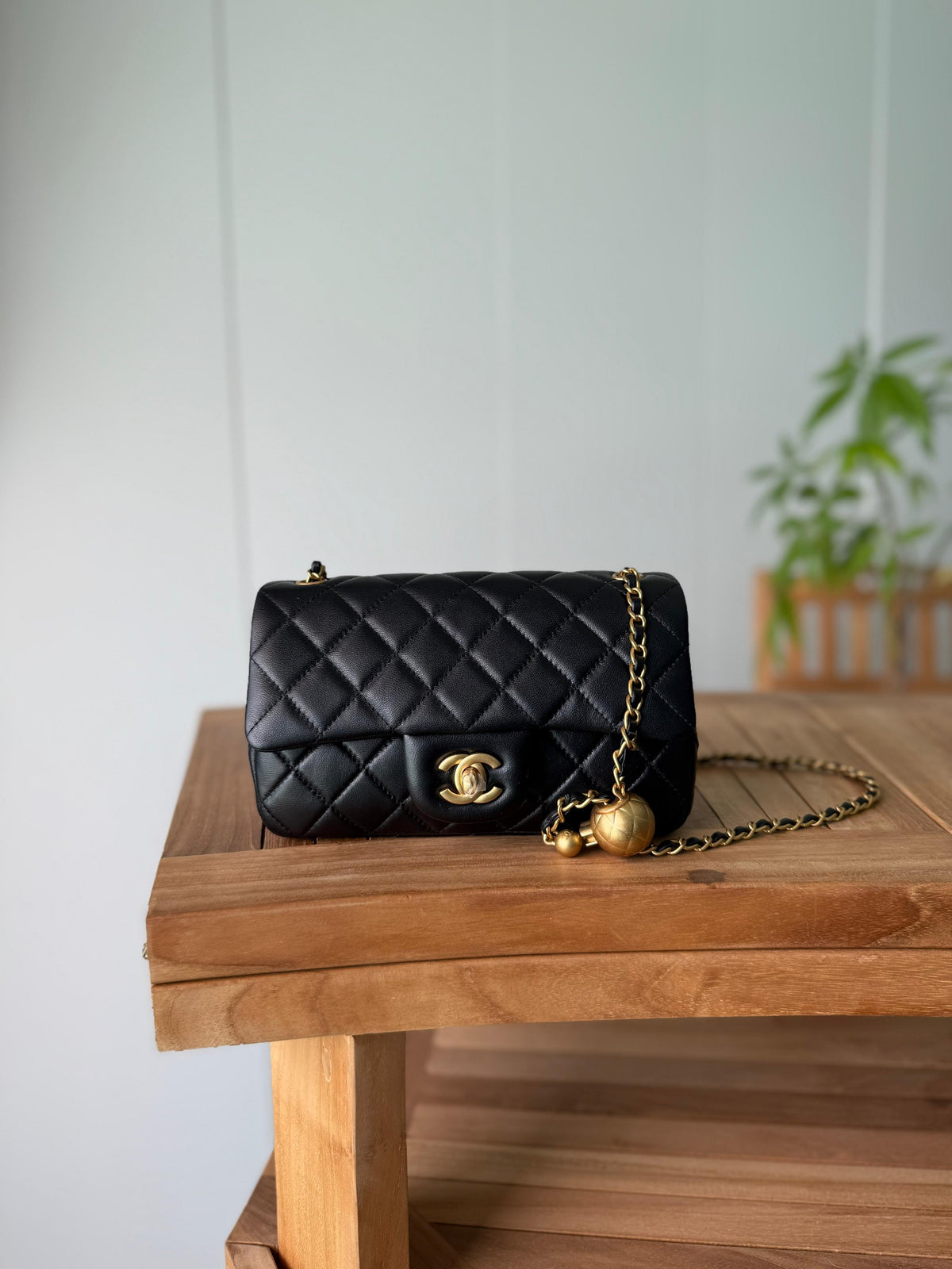 Chanel Classic Flap Bag with Metal Ball
