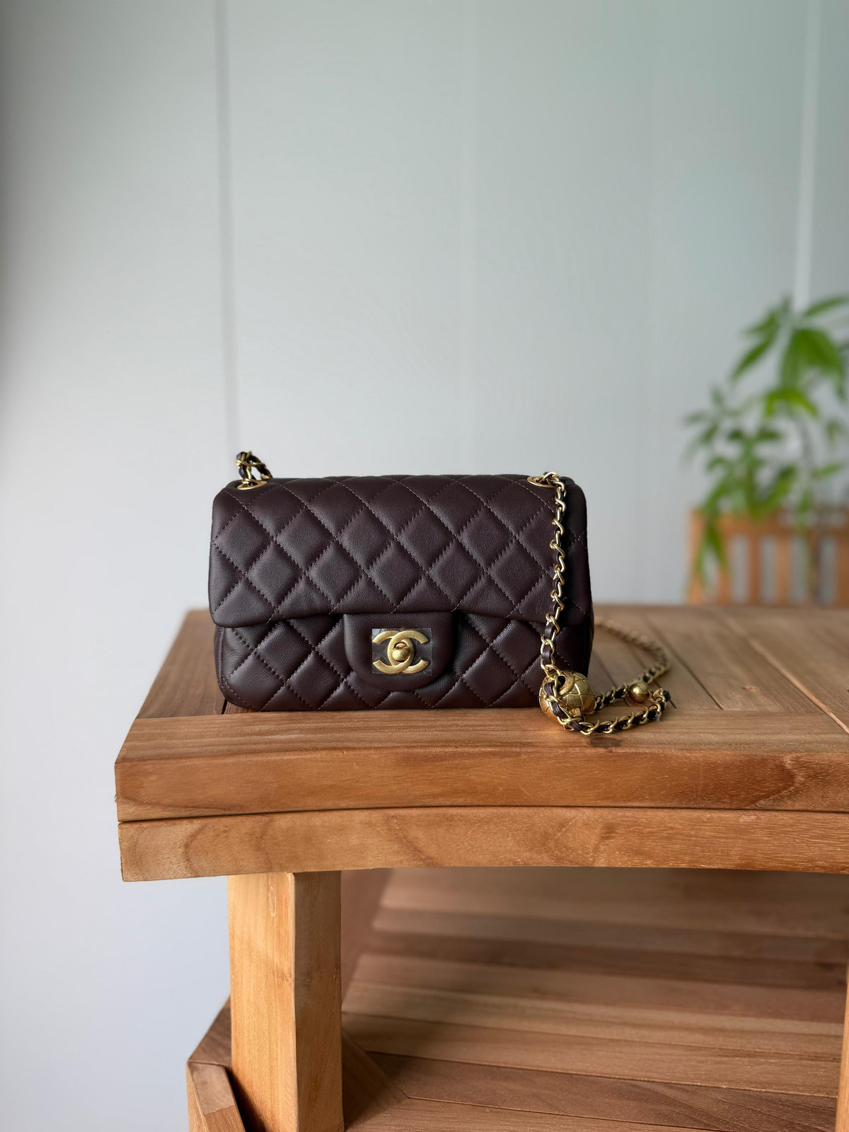 Chanel Classic Flap Bag with Metal Ball