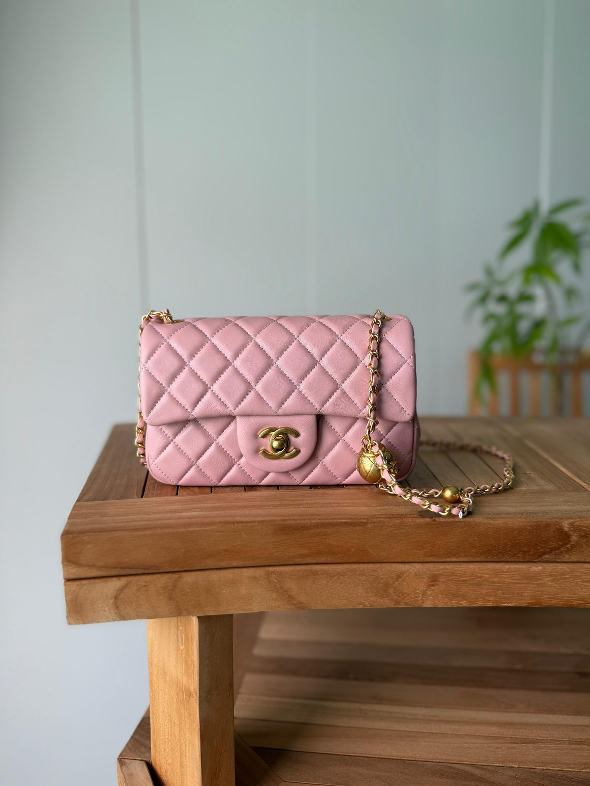 Chanel Classic Flap Bag with Metal Ball