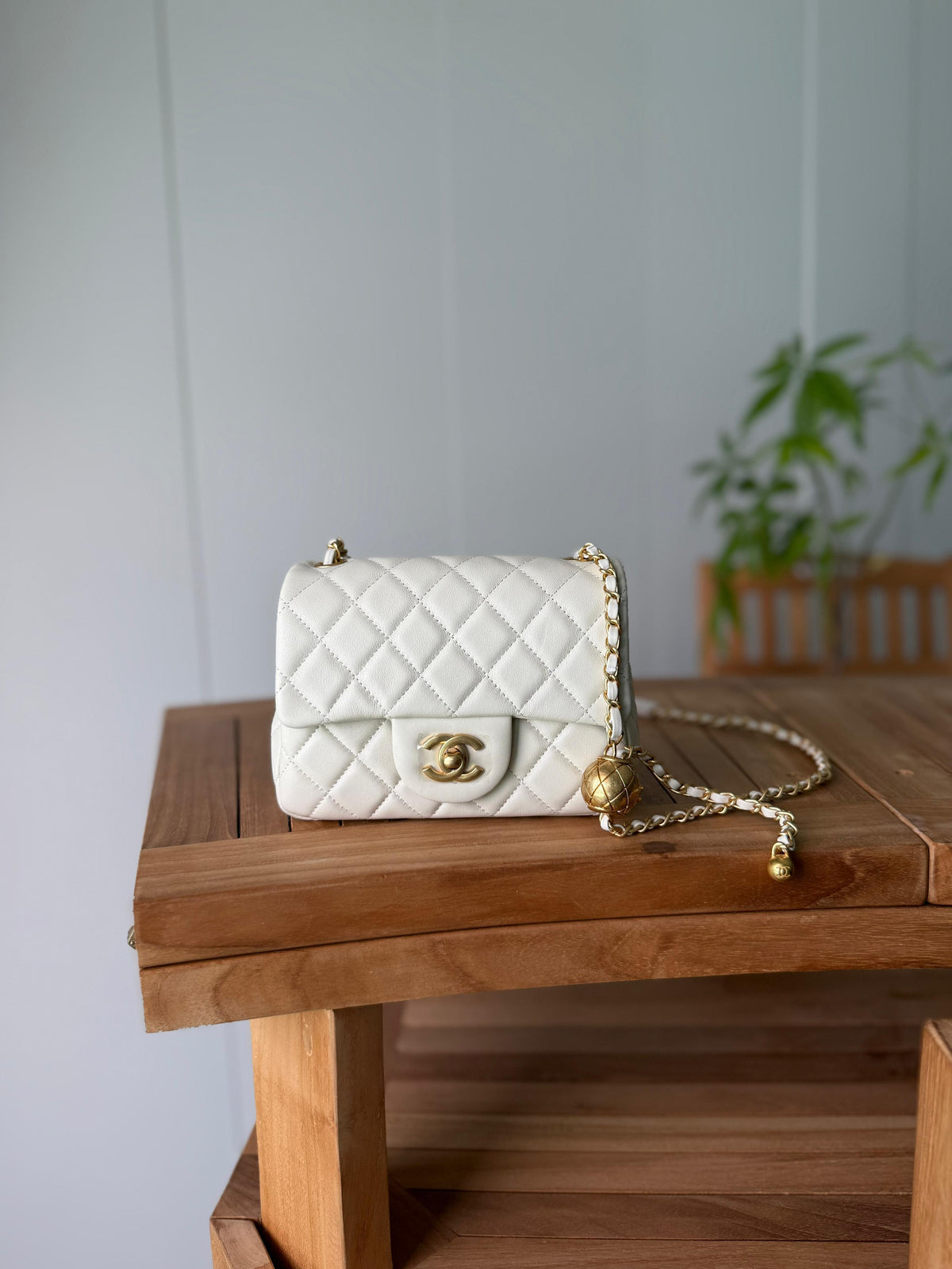 Chanel Classic Flap Bag with Metal Ball 16 cm