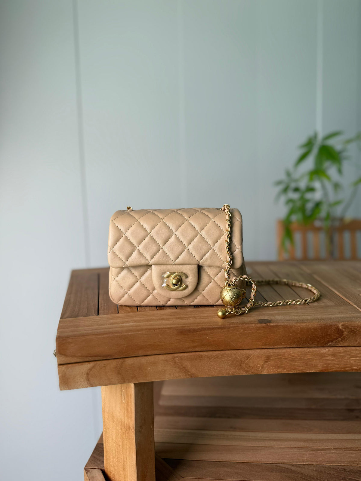 Chanel Classic Flap Bag with Metal Ball 16 cm
