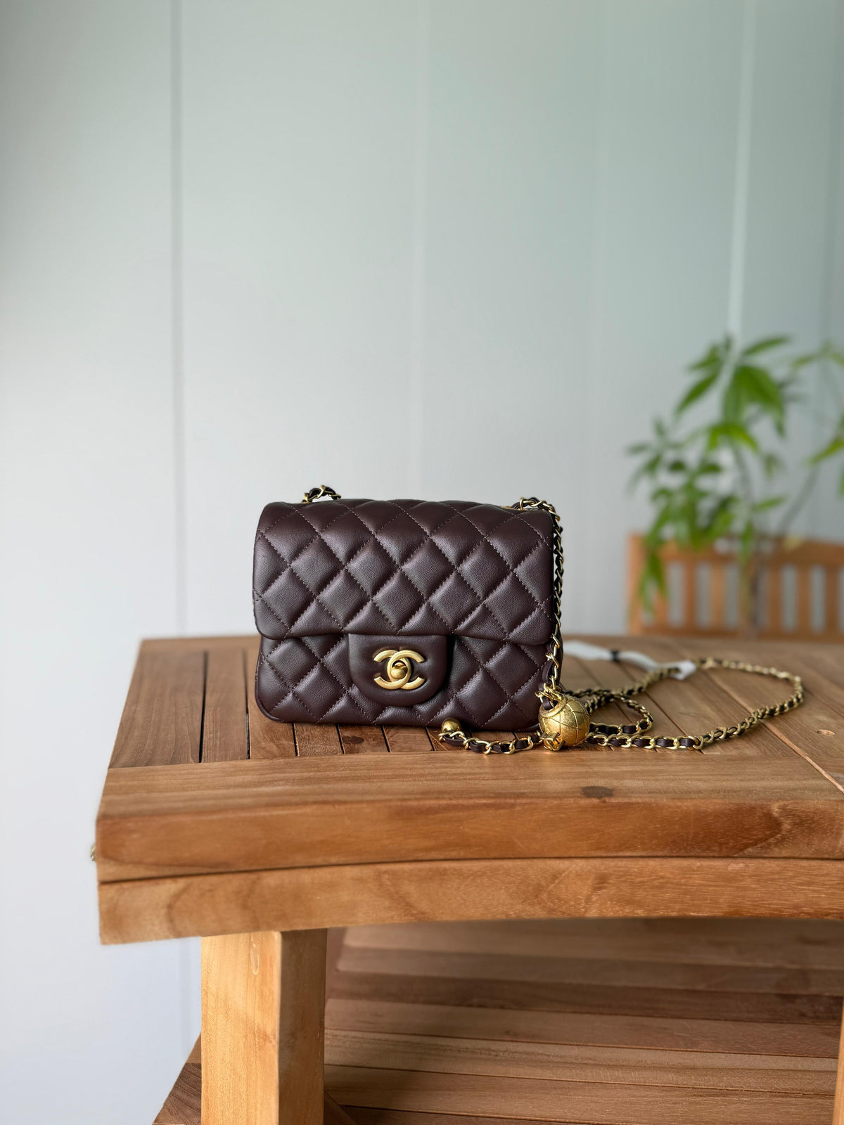 Chanel Classic Flap Bag with Metal Ball 16 cm
