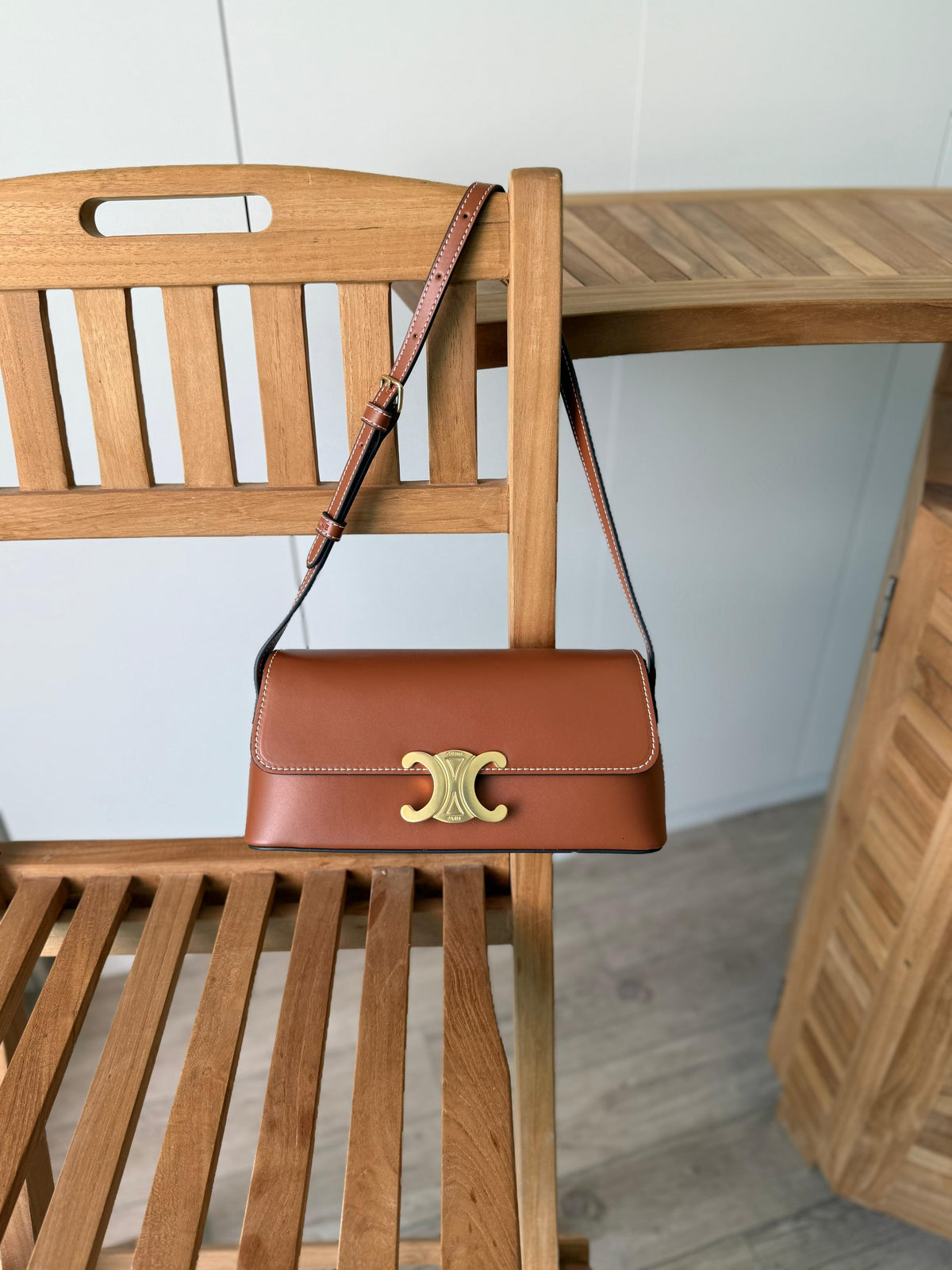 Celine Triomphe Shoulder Bag.