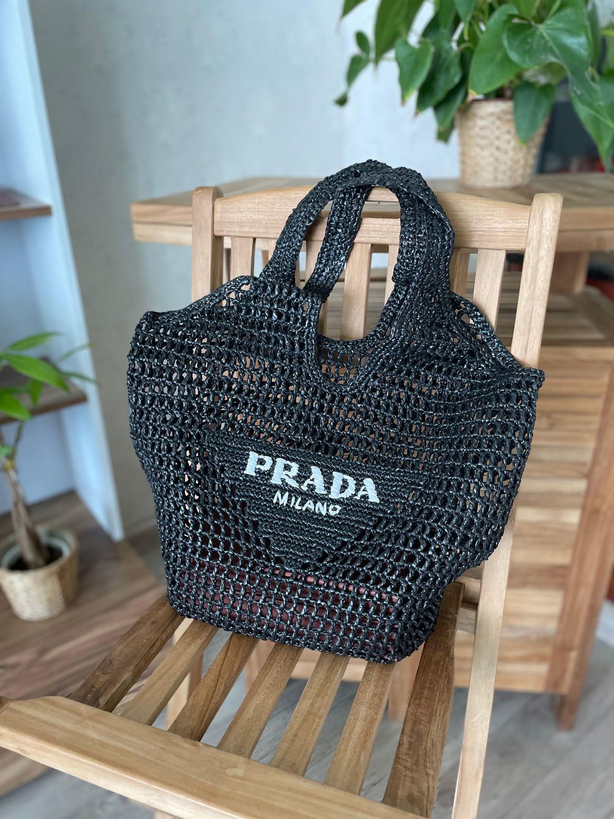 Prada Crochet Tote Bag