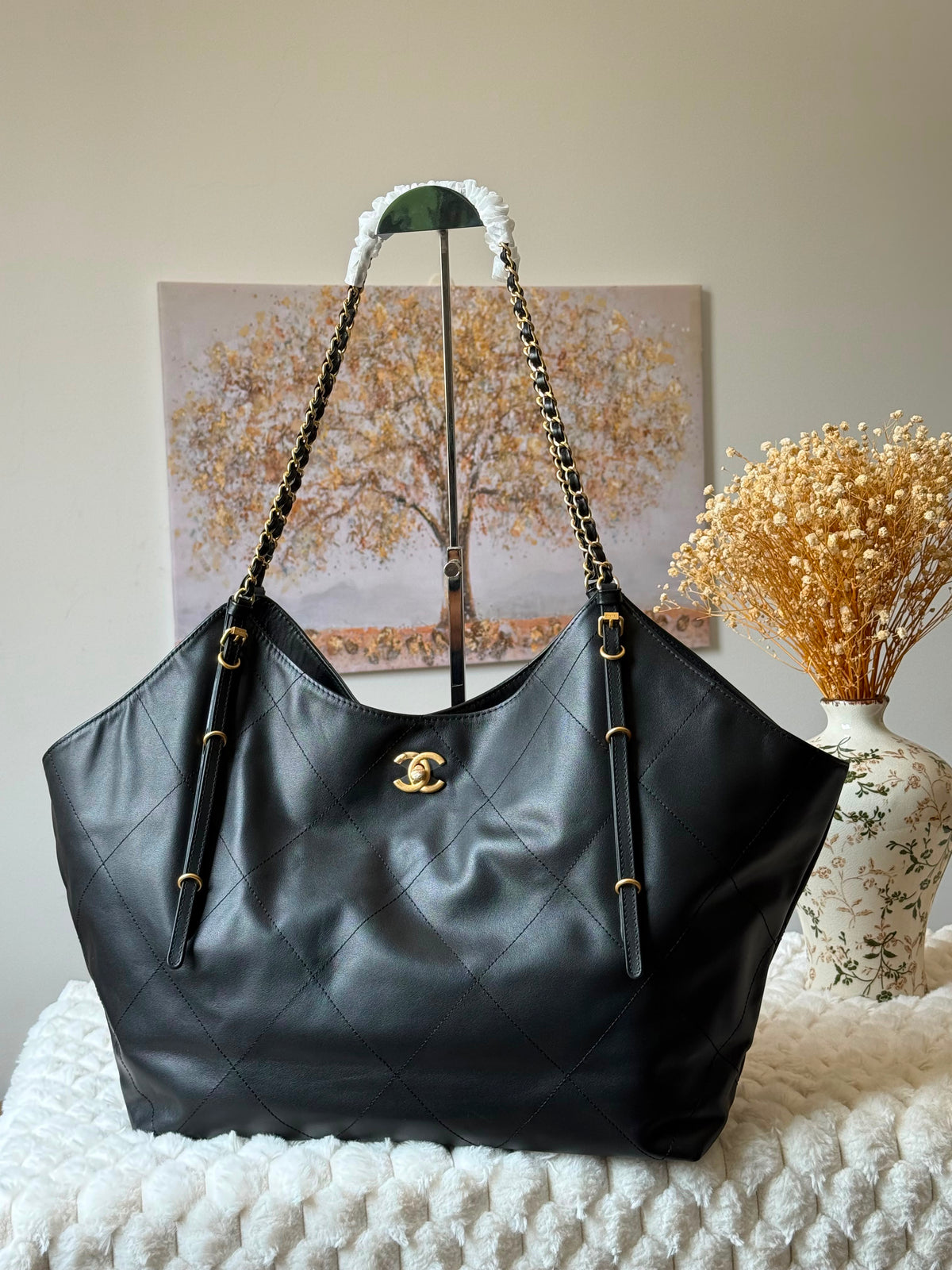Chanel Quilted Tote Bag