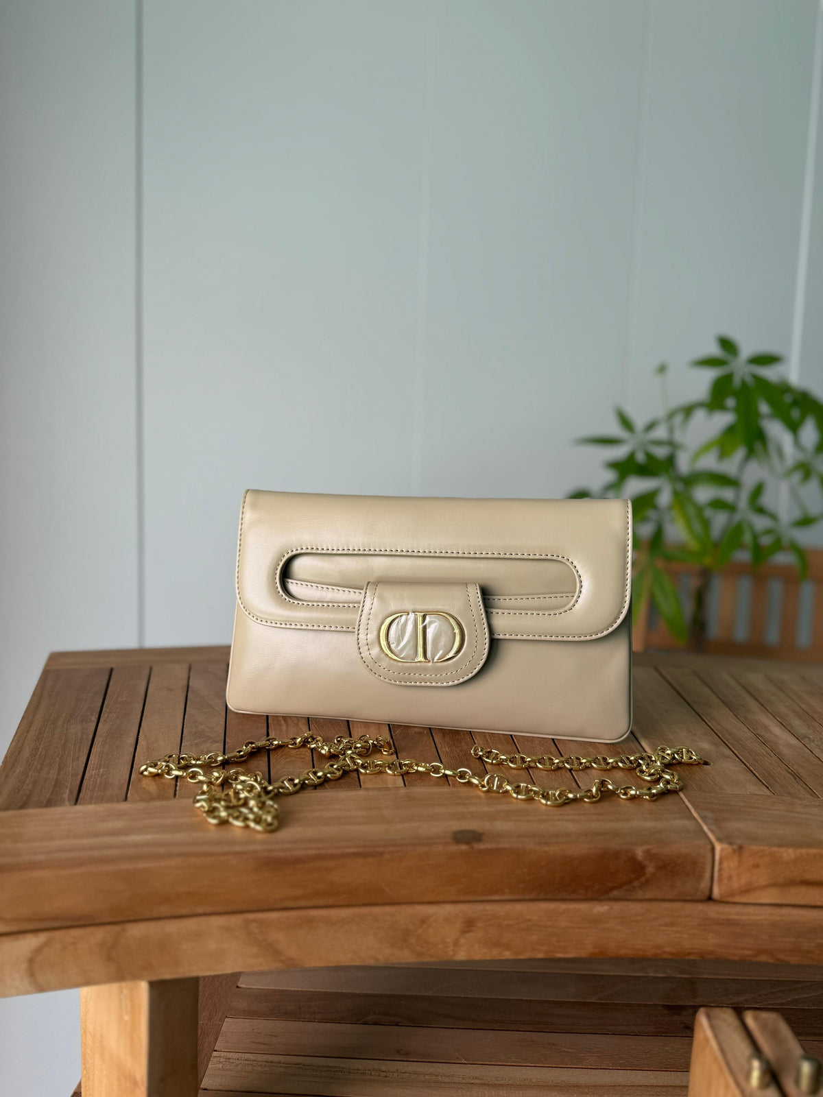 Christian Dior Patent Leather Chain Bag
