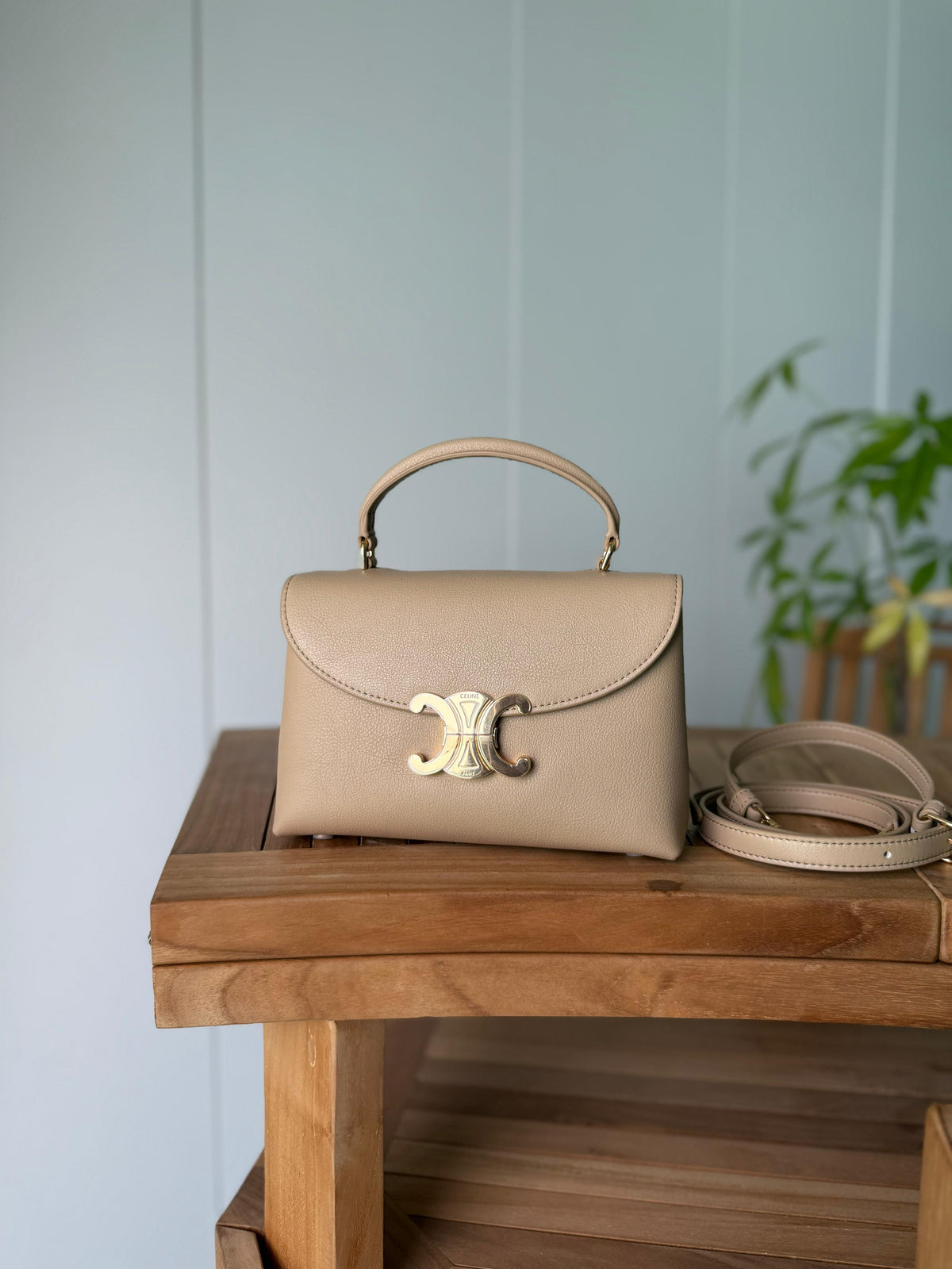 Celine Triomphe Top Handle Bag