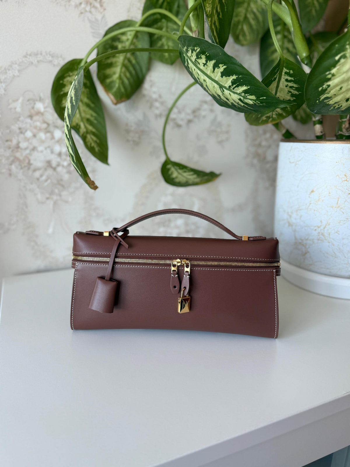 Loro Piana Suede Top Handle