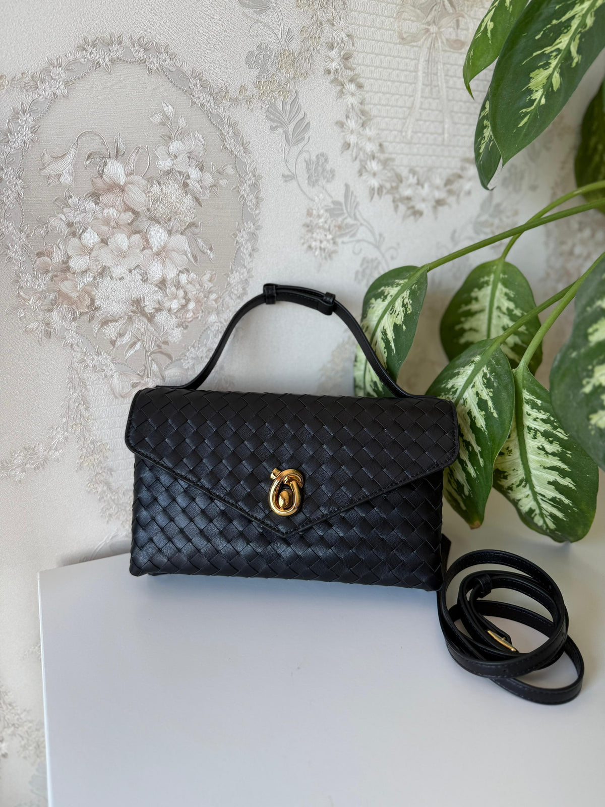 Bottega Veneta Intrecciato Leather Clutch