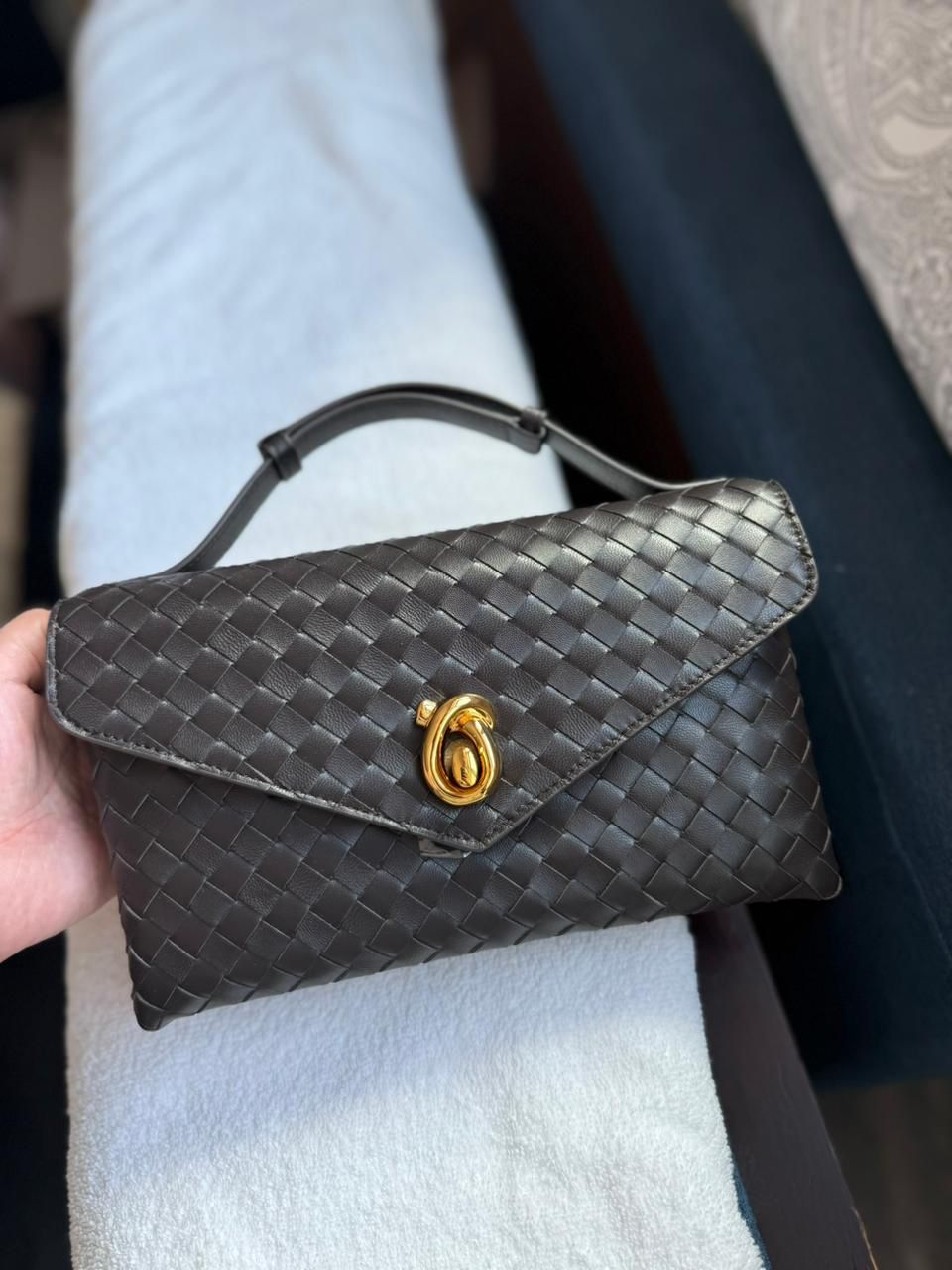 Bottega Veneta Intrecciato Leather Clutch