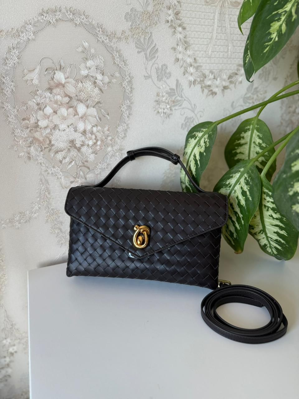 Bottega Veneta Intrecciato Leather Clutch