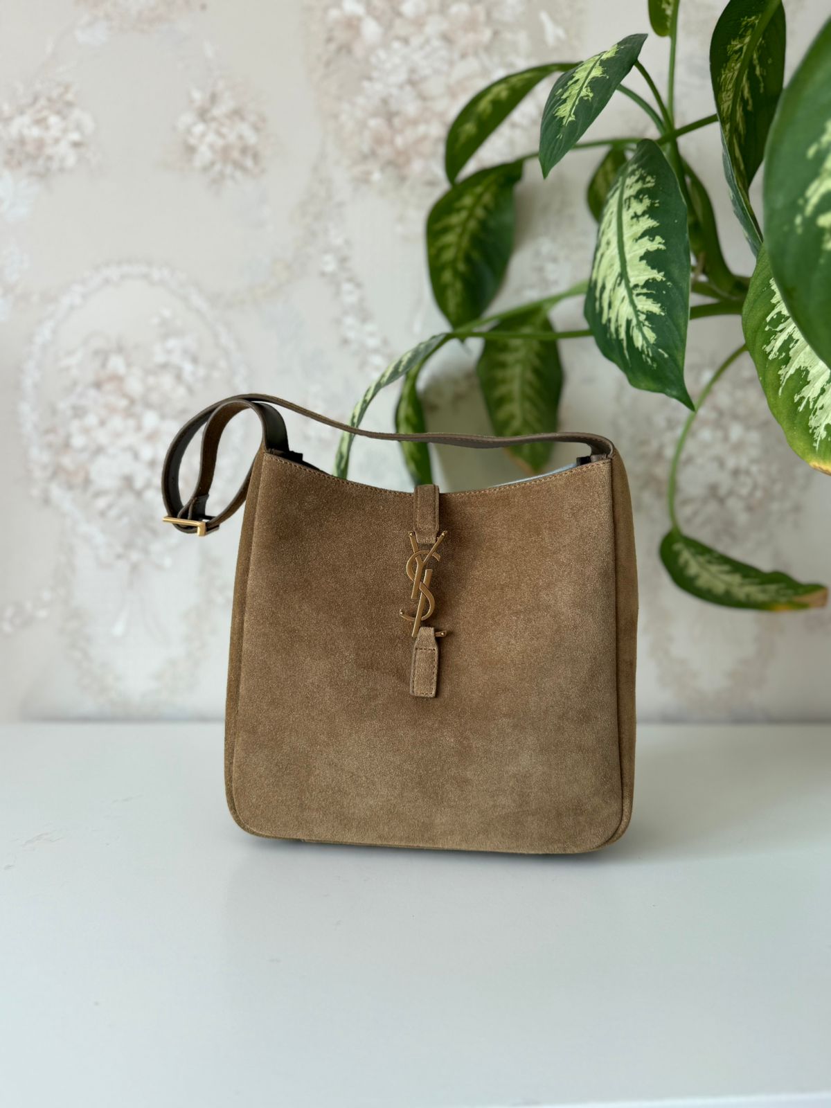 Saint Laurent Suede Hobo