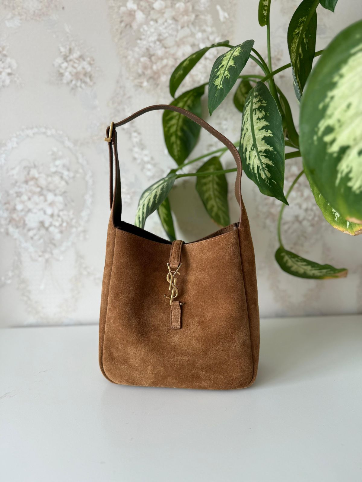 Saint Laurent Suede Hobo