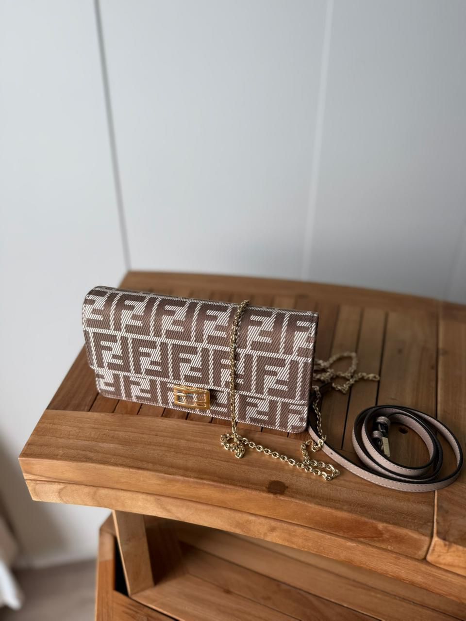 Fendi Baguette / Chain Wallet