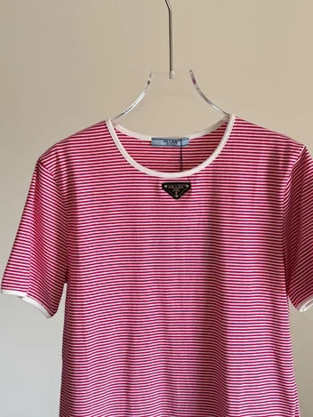 Prada Striped Jersey T-shirt