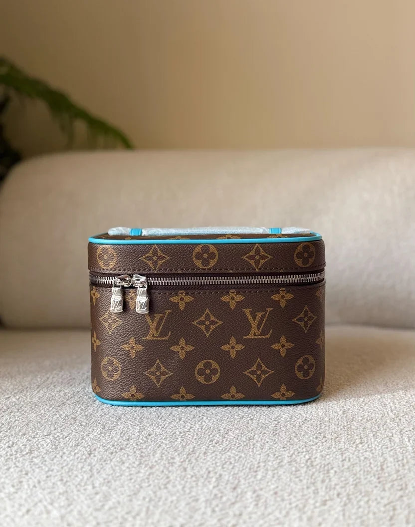 Louis Vuitton Monogram Vanity Case with Yellow Trim