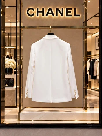 Chanel Oversized Graphic CC Logo Blazer