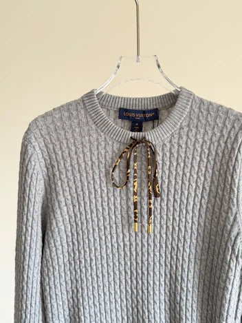Louis Vuitton Varsity Stripe Cable Knit Pullover