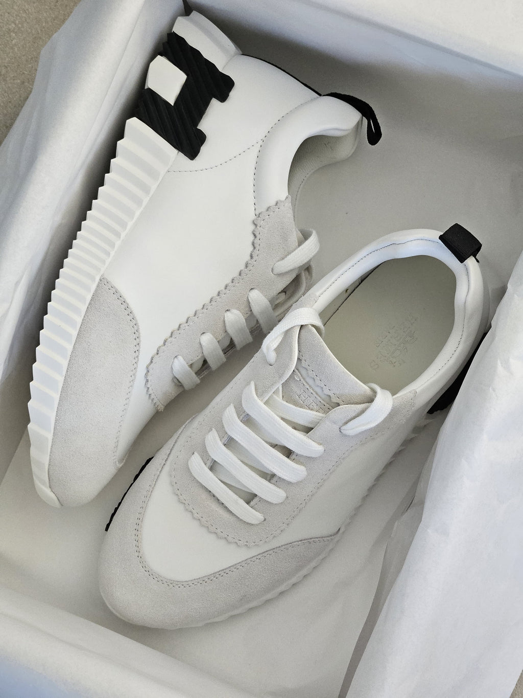 Hermès Jumping / Bouncing Sneaker in White