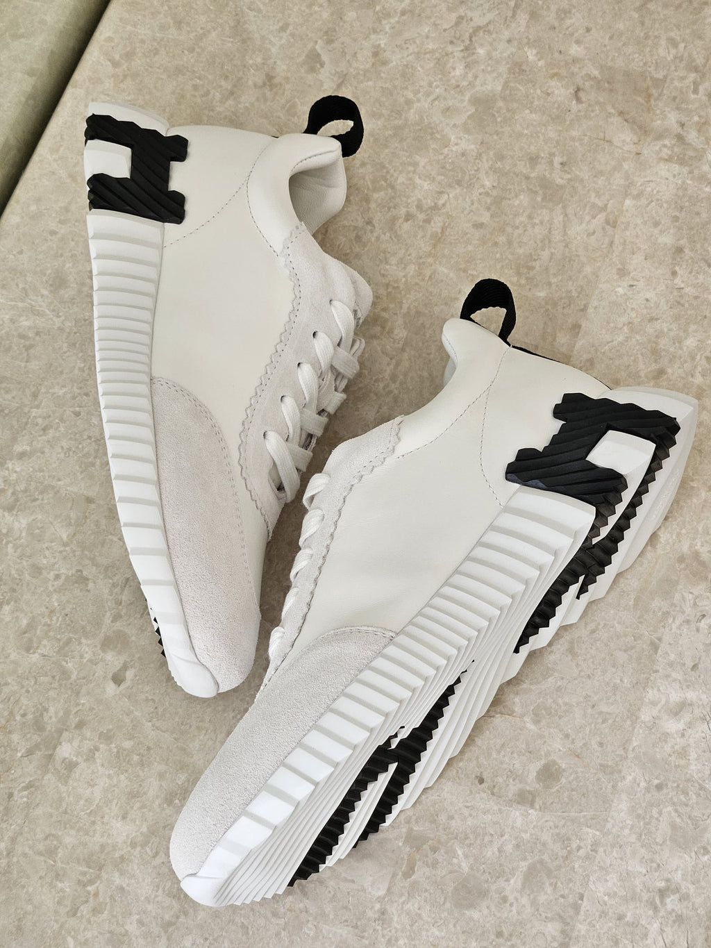 Hermès Jumping / Bouncing Sneaker in White