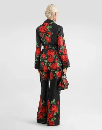Dolce & Gabbana Carretto-Print Silk Twill Set
