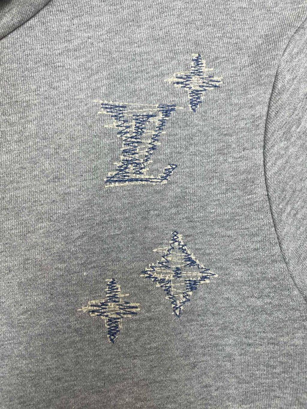 Louis Vuitton Monogram Embroidered Zip-Up Hoodie