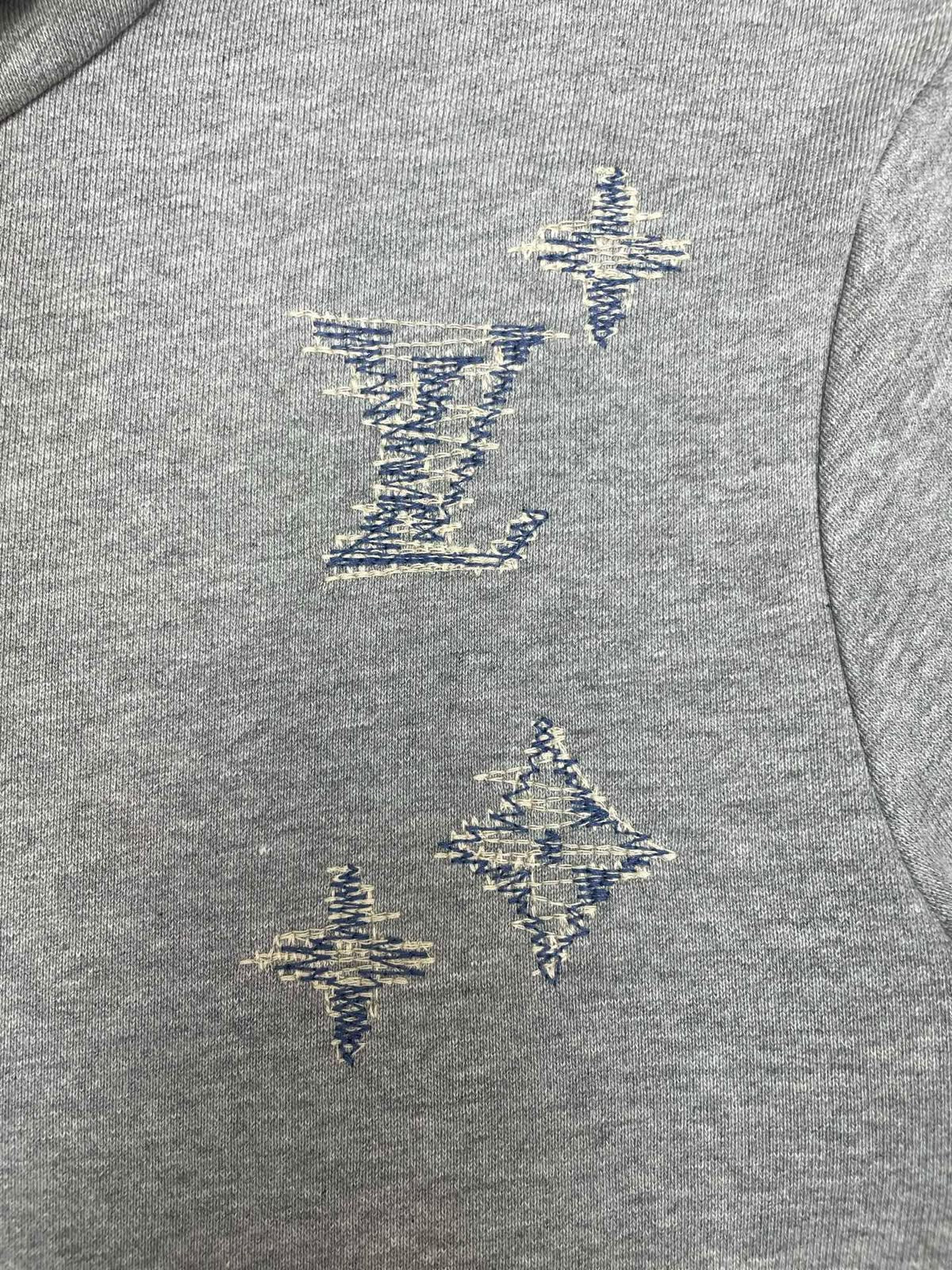 Louis Vuitton Monogram Embroidered Zip-Up Hoodie