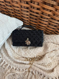 Dior Vanity Long Top Handle Bag with Charm