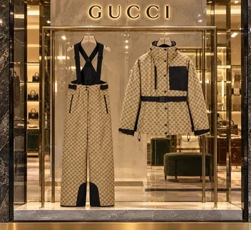 Gucci Altitude GG technical fabric jacquard ski suit