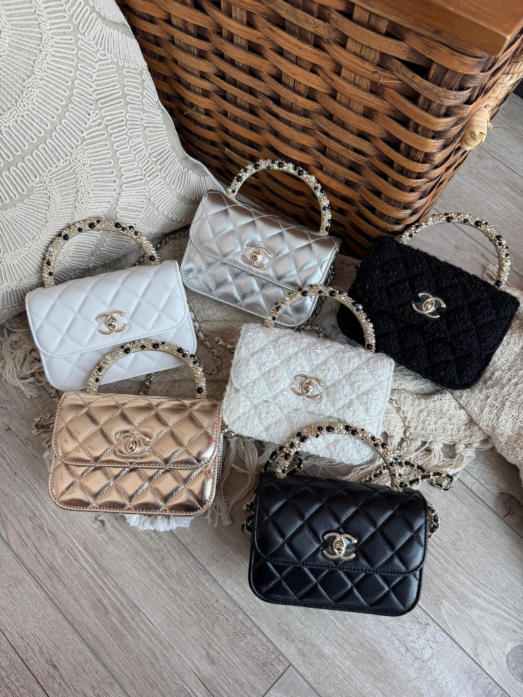 Chanel Flap Bag with Tweed Finish