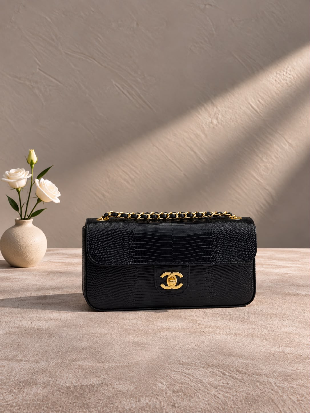 Chanel Classic Double Flap Bag with Chain Strap