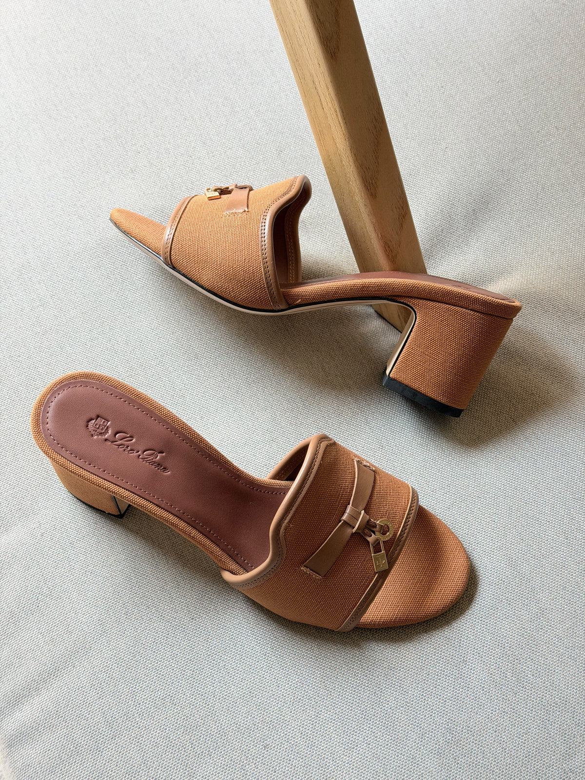 Loro Piana Summer Charms Heeled Sandal