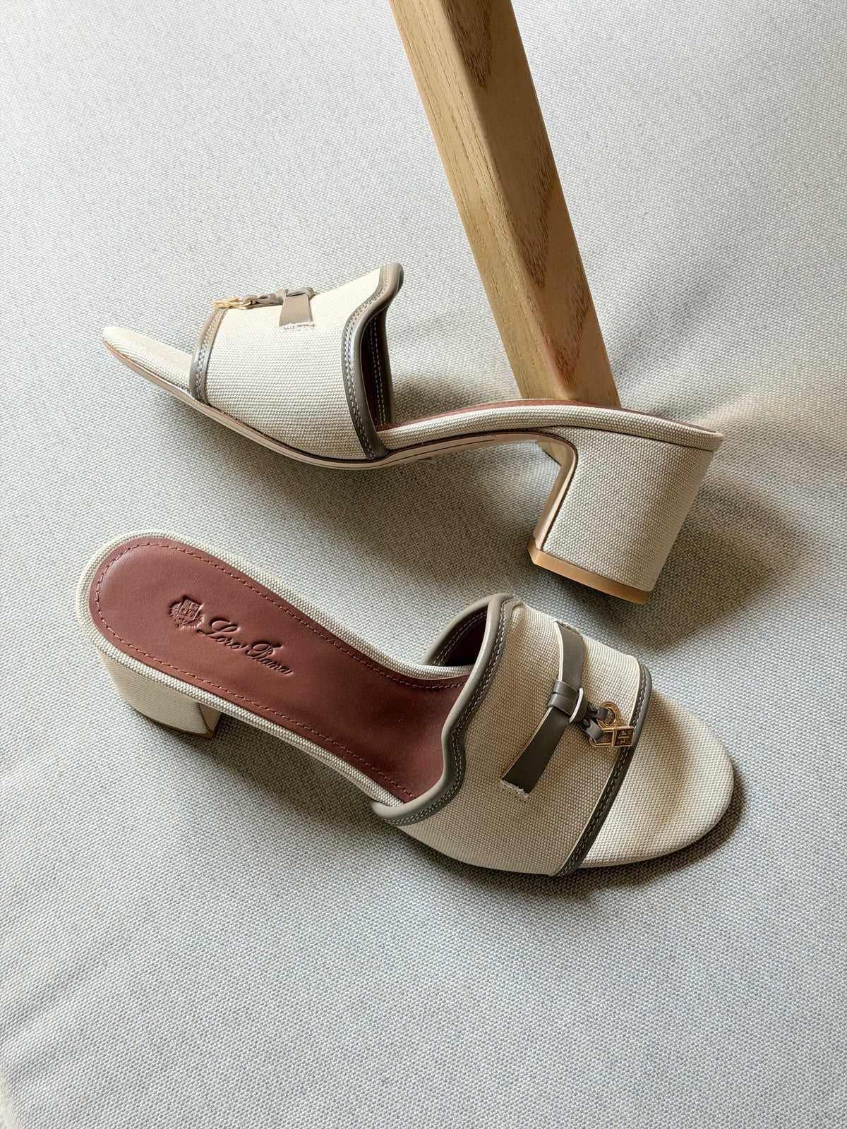 Loro Piana Summer Charms Heeled Sandal